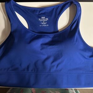 Zenana Outfitters Blue Racerback Sports Bra